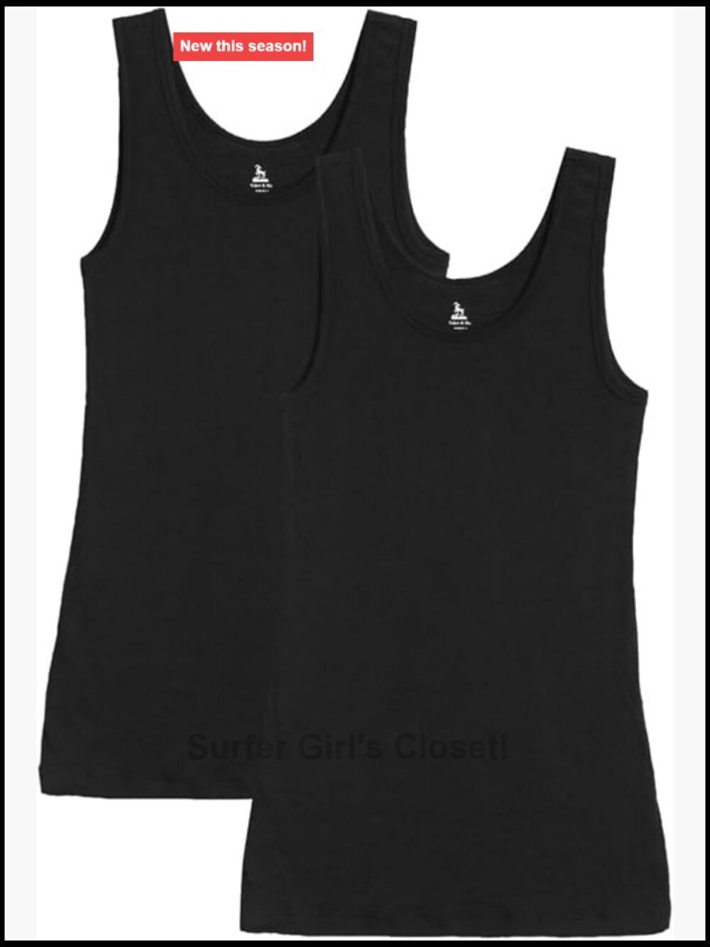 Women's Slim Fit Scoop Neck Tank Top Cotton Modal Stretch Sleeveless Camisole